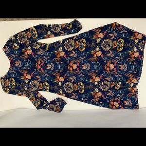 Blue Multi Colored Floral Dress. Medium. Great Material & comfortable